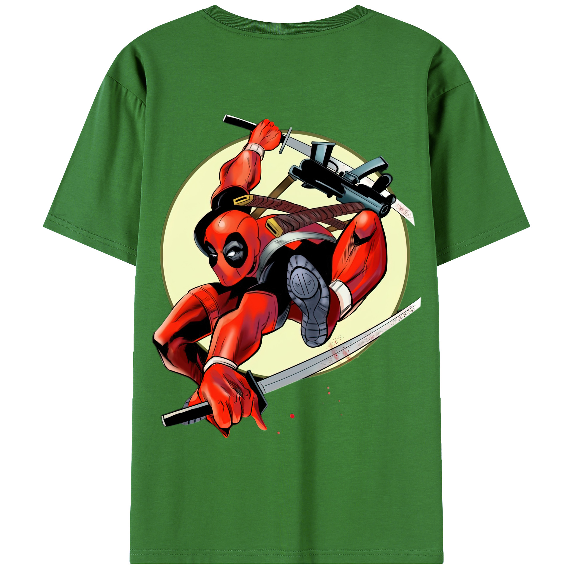（画像用） Deadpool デッドプール レディース半袖Tシャツ(バックプリント)